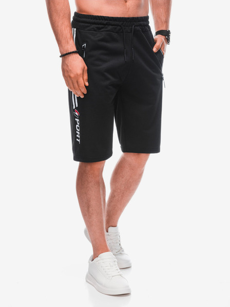Edoti Herren kurze Jogginghose W - schwarz EDOTI