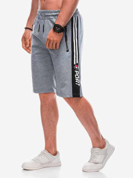 Edoti Herren kurze Sweatshorts W - Grau EDOTI