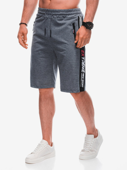 Edoti Herren kurze Jogginghose W - dunkelgrau EDOTI