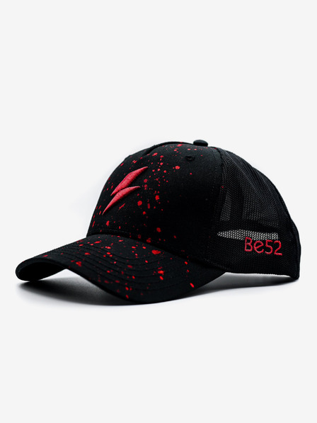 Be52 Be52 Bolt Splash Premium-Kappe schwarz/rot