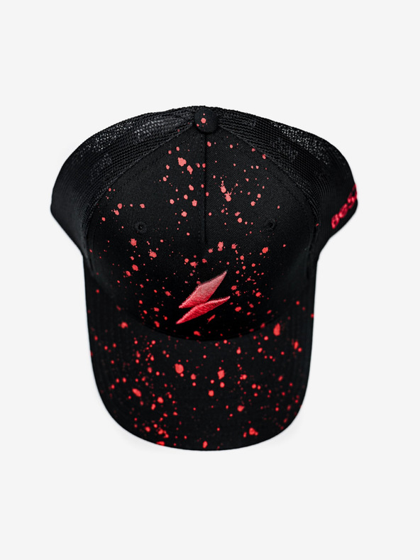 Be52 Be52 Bolt Splash Premium-Kappe schwarz/rot