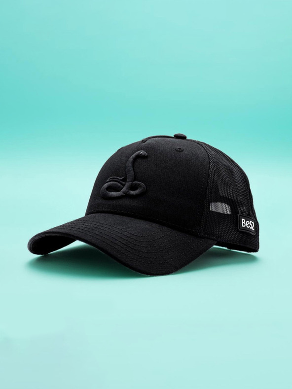 Be52 Be52 Snake Premium-Kappe schwarz