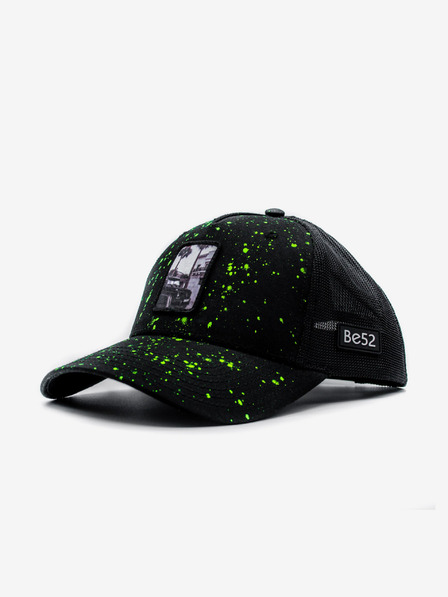 Be52 Be52 Wagon Splash Premium-Kappe schwarz/neongrün