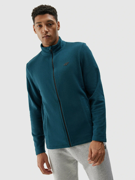 4F Herren-Kapuzenpulli aus Fleece mit Stehkragen 4F