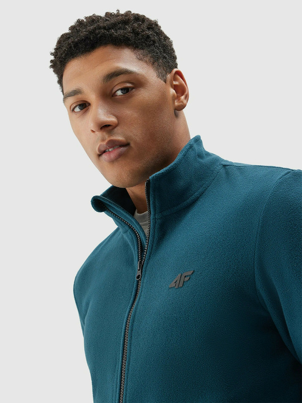 4F Herren-Kapuzenpulli aus Fleece mit Stehkragen 4F