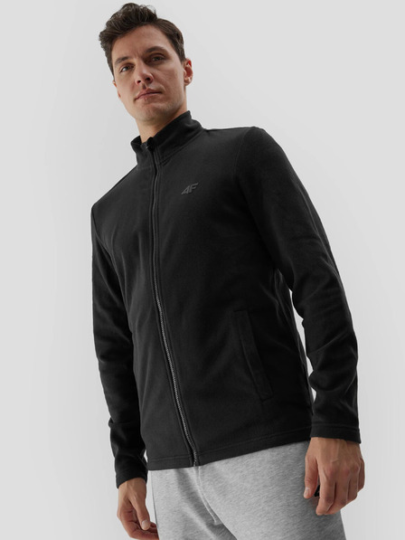 4F Herren-Kapuzenpulli aus Fleece mit Stehkragen 4F