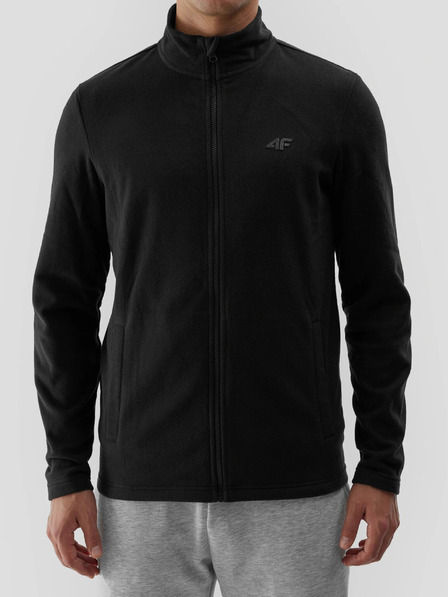 4F Herren-Kapuzenpulli aus Fleece mit Stehkragen 4F