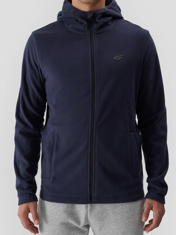 4F Herren Fleece-Kapuzenpulli regulär 4F