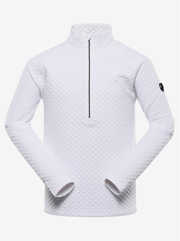 ALPINE PRO Schnelltrocknendes Herren-Sweatshirt ALPINE PRO GETT weiß
