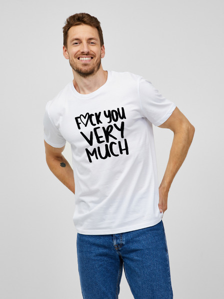 ZOOT.Original Weißes Herren-T-Shirt Zoot Original Fuck you very much