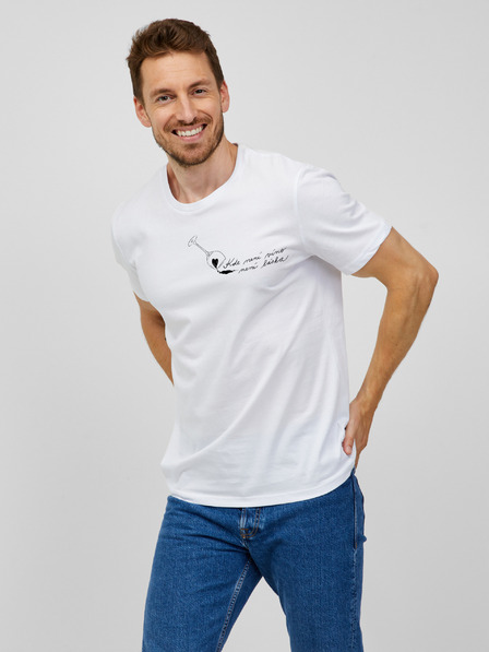 ZOOT.Original Weißes Herren-T-Shirt Zoot Original Wo kein Wein ist