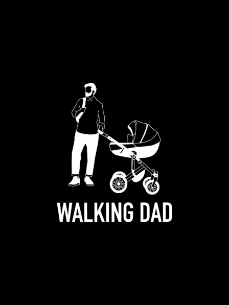 ZOOT.Original Schwarzes Herren ZOOT.Original Walking Dad T-Shirt