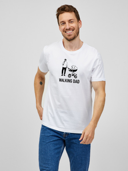 ZOOT.Original Weißes Herren-T-Shirt ZOOT.Original Walking Dad