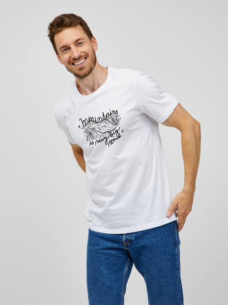ZOOT.Original Weißes Herren T-Shirt Zoot Original Berge