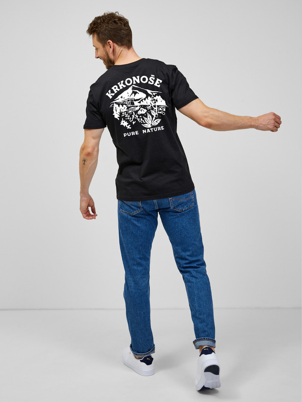 ZOOT.Original Schwarzes Herren-T-Shirt ZOOT.Original Krkonoše (Riesengebirge)