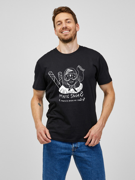 ZOOT.Original Schwarzes Herren-T-Shirt Zoot Original Hast du Schnee