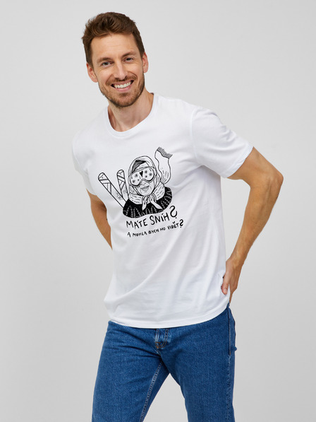 ZOOT.Original Weißes Herren-T-Shirt Zoot Original Hast du Schnee