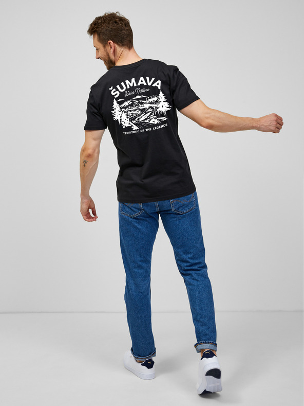 ZOOT.Original Schwarzes Herren-T-Shirt ZOOT.Original Sumava