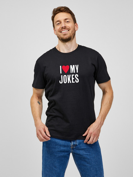 ZOOT.Original Schwarzes Herren-T-Shirt ZOOT.Original I love my jokes