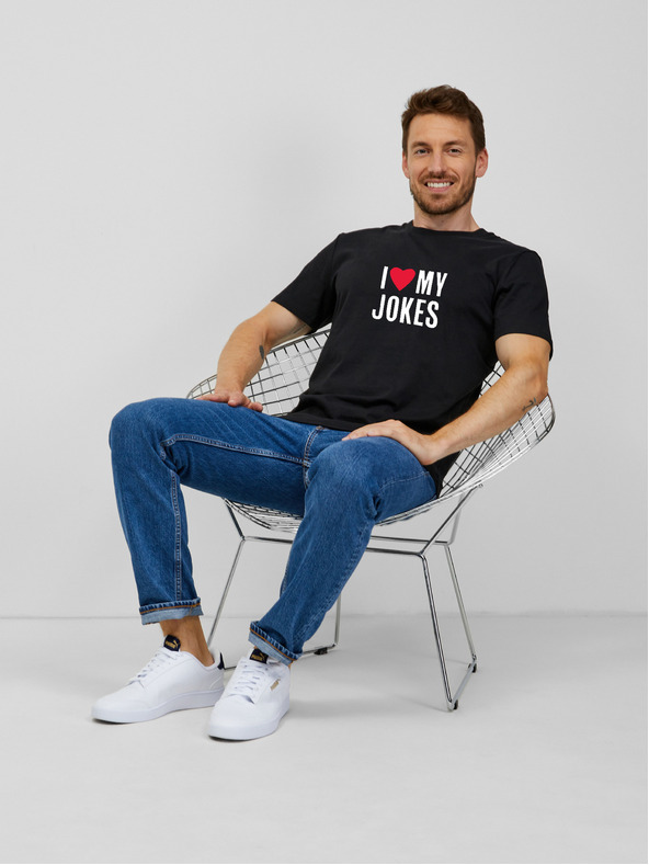 ZOOT.Original Schwarzes Herren-T-Shirt ZOOT.Original I love my jokes