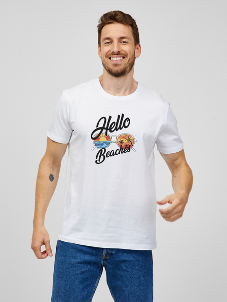 ZOOT.Original Weißes Herren-T-Shirt ZOOT.Original Hallo Strände