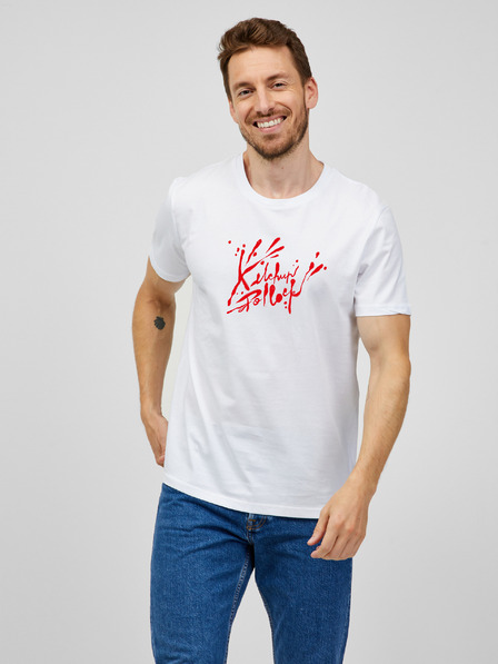 ZOOT.Original Weißes Herren-T-Shirt ZOOT.Original Ketchup-Kunst