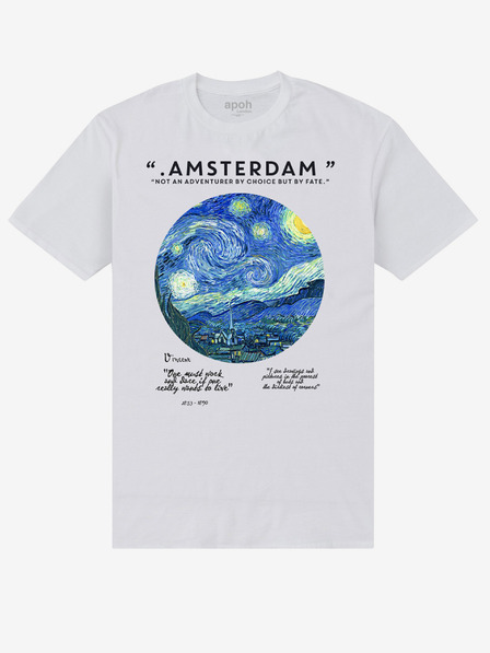 ZOOT.Fan Weißes T-shirt apoh London apoh Van Gogh Amsterdam