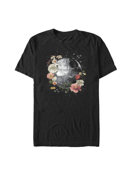 ZOOT.Fan Schwarzes T-shirt Star Wars FLORAL DEATH STAR