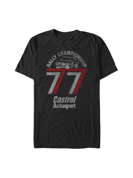 ZOOT.Fan Schwarzes Castrol Vintage Distressed Rally Championship T-Shirt
