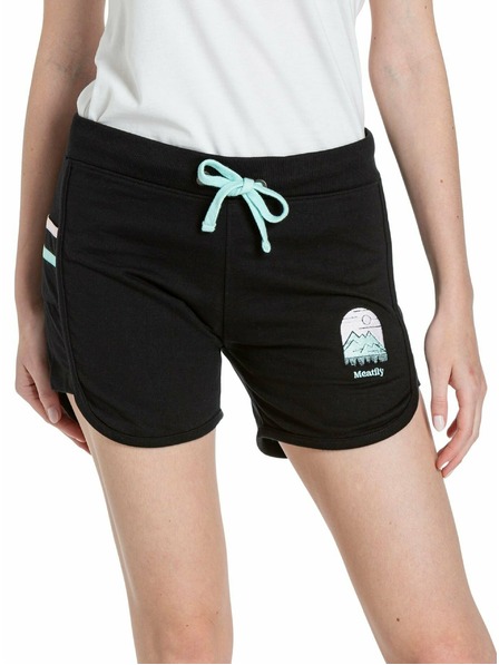 Meatfly Meatfly Damen-Sweatshorts Nea Black | Schwarz | Größe