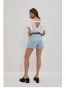 Moodo Hellblaue Damen Denim Shorts Moodo