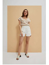 Moodo Weiße Damen Moodo Shorts