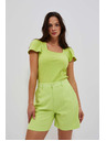 Moodo Hellgrüne Moodo Shorts für Damen