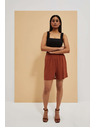 Moodo Braune Damen Shorts Moodo