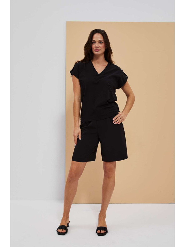 Moodo Schwarze Moodo Shorts für Frauen