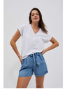 Moodo Blaue Damen Denim Shorts Moodo