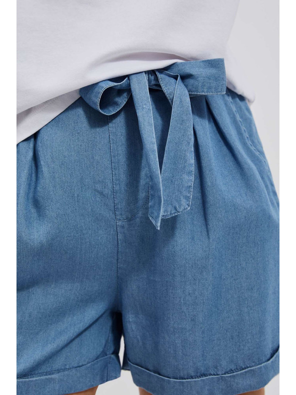 Moodo Blaue Damen Denim Shorts Moodo
