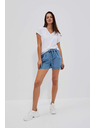 Moodo Blaue Damen Denim Shorts Moodo