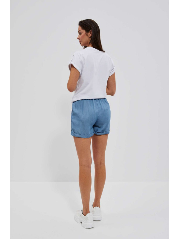 Moodo Blaue Damen Denim Shorts Moodo
