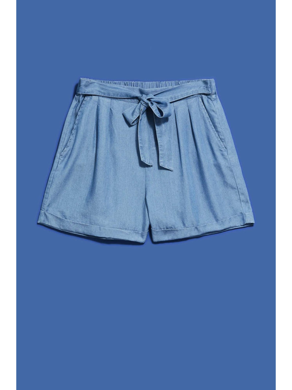 Moodo Blaue Damen Denim Shorts Moodo