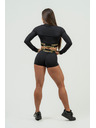 Nebbia NEBBIA Damen High Waist Compression Shorts INTENSE Leg Day 832 Gold XS,schwarz/gold