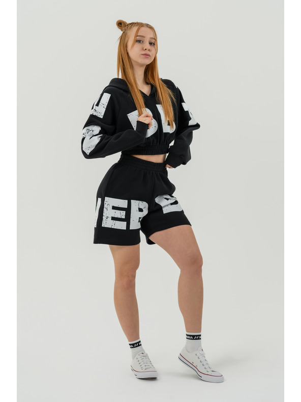 Nebbia Sweat-Shorts 6" MUSCLE MOMMY 624 XS, schwarz