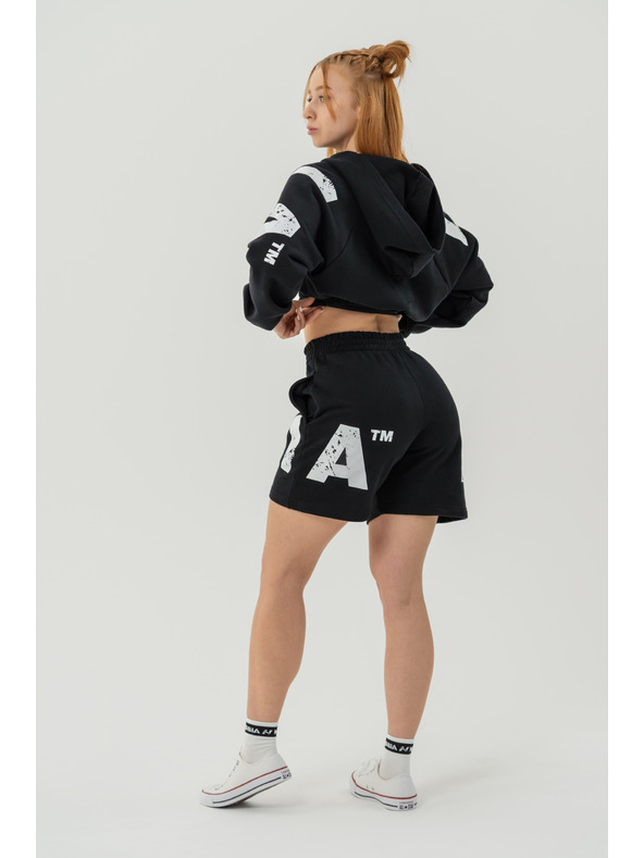 Nebbia Sweat-Shorts 6" MUSCLE MOMMY 624 XS, schwarz