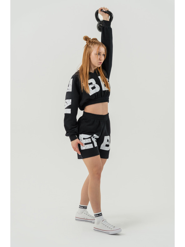 Nebbia Sweat-Shorts 6" MUSCLE MOMMY 624 XS, schwarz