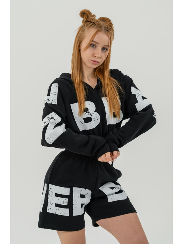 Nebbia Sweat-Shorts 6" MUSCLE MOMMY 624 XS, schwarz