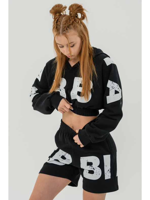 Nebbia Sweat-Shorts 6" MUSCLE MOMMY 624 XS, schwarz