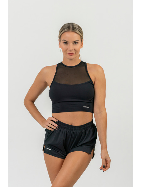 Nebbia FIT Activewear-Shorts mit versteckter Tasche 442 XS,schwarz