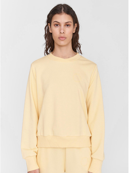 Noisy May Gelbes Basic-Sweatshirt Noisy May Lupa