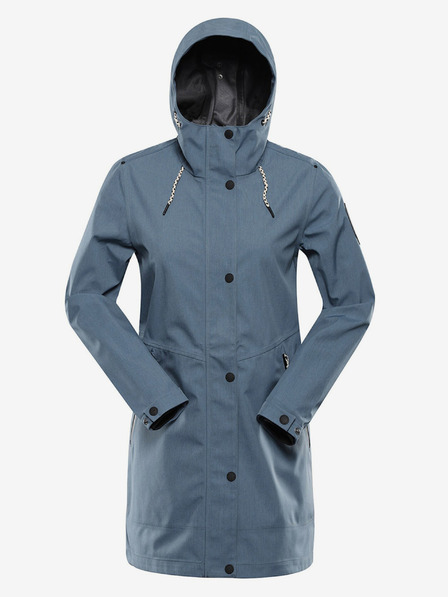 ALPINE PRO Blauer Damen Wasserdichter Mantel mit PTX Membran Alpine Pro PERFETA
