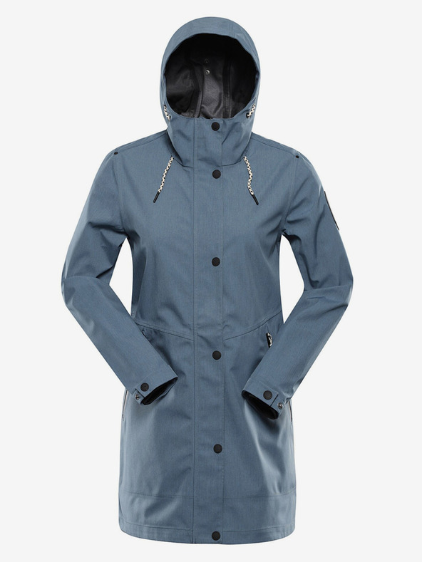 ALPINE PRO Blauer Damen Wasserdichter Mantel mit PTX Membran Alpine Pro PERFETA